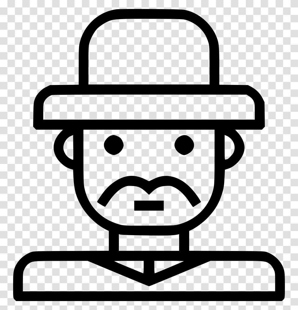 Gentleman Man Human Icon Free Download, Lawn Mower, Tool, Stencil Transparent Png