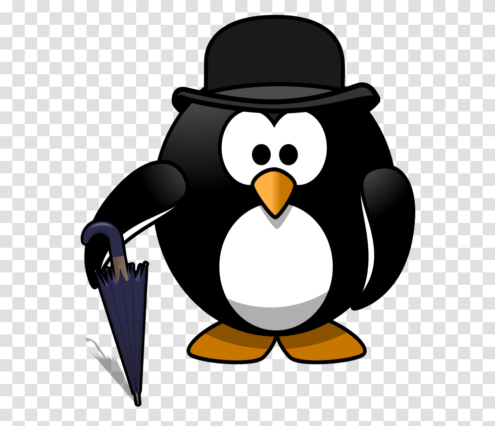 Gentleman Penguin, Animals, Bird, Snowman, Winter Transparent Png