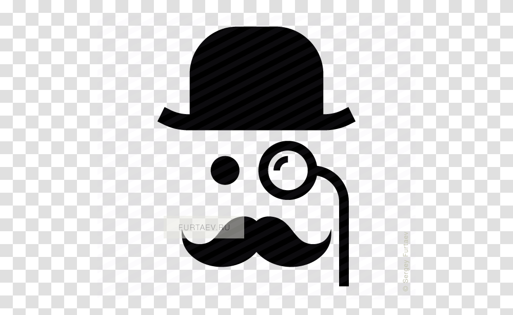 Gentleman With Monocle Vector Icon, Apparel, Sun Hat, Cowboy Hat Transparent Png
