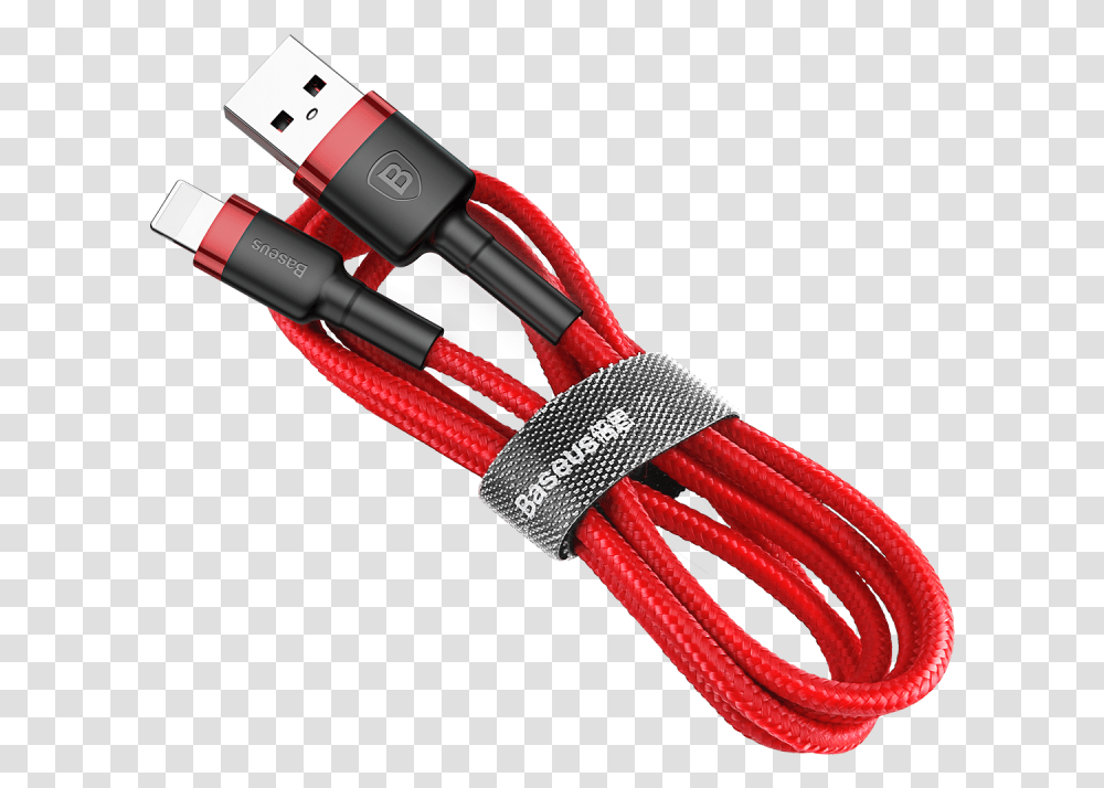 Genuine Baseus 1m Lightning To Usb Cable For Apple Iphone X 8 6 15a Red Baseus Cable 2 M Transparent Png