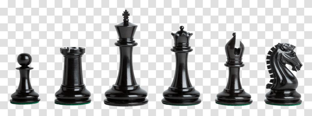Genuine Ebony And Natural Boxwood Wood Chess Pieces, Game Transparent Png