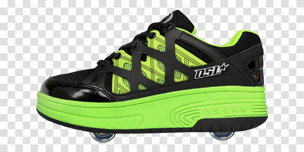 Genuine Heelys Shoes Double Wheels Single Wheel Invisible, Footwear, Apparel, Running Shoe Transparent Png