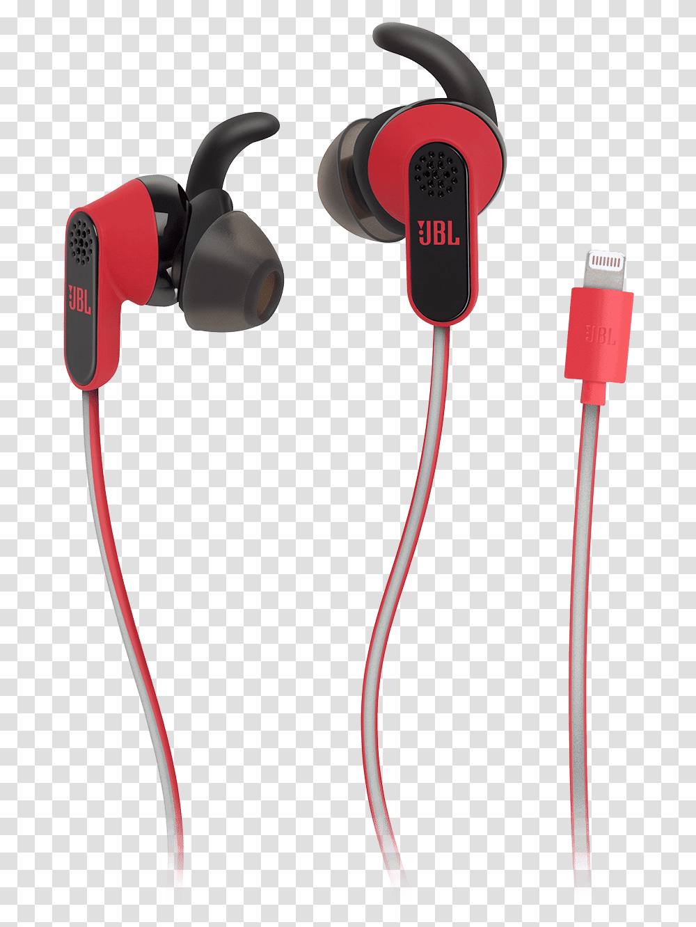 Genuine Jbl Reflect Aware In Ear Lightning Red Jbl Reflect Aware Headphones, Electronics, Bow, Headset Transparent Png