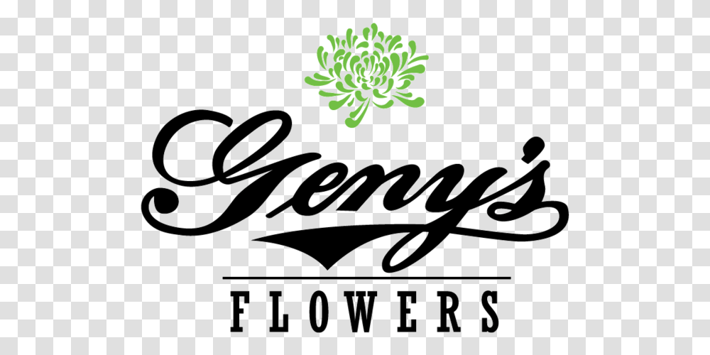 Genys Flowers Logo Floral, Alphabet, Handwriting, Plant Transparent Png
