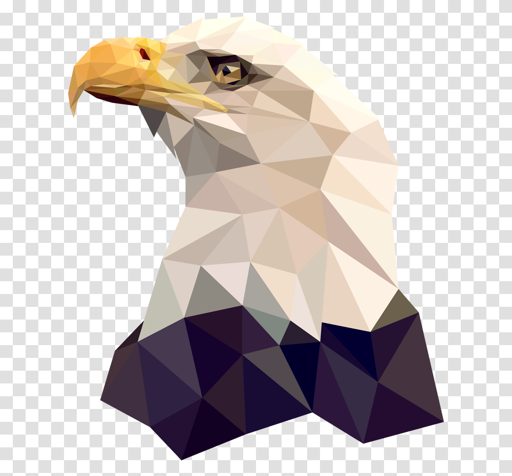 Geo Bald Eagle, Beak, Bird, Animal, Diamond Transparent Png