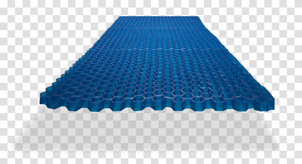 Geo Matrix Blue Hexagonal Gel Mattress Overlay Made Gel Matrix Mattress Topper, Rug, Foam, Furniture, Solar Panels Transparent Png