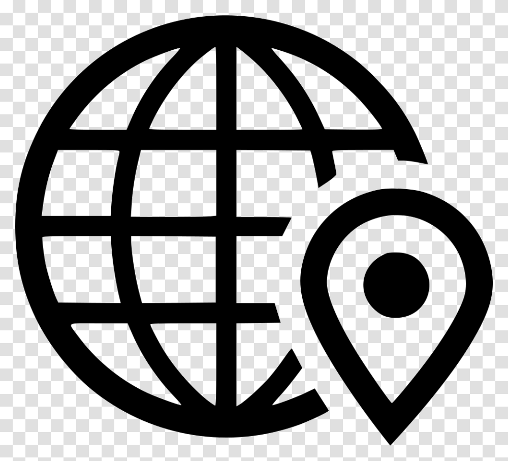 Geo World Earth Globe Pin Marker Comments Black Internet Logo, Camera, Electronics, Stencil, Grenade Transparent Png