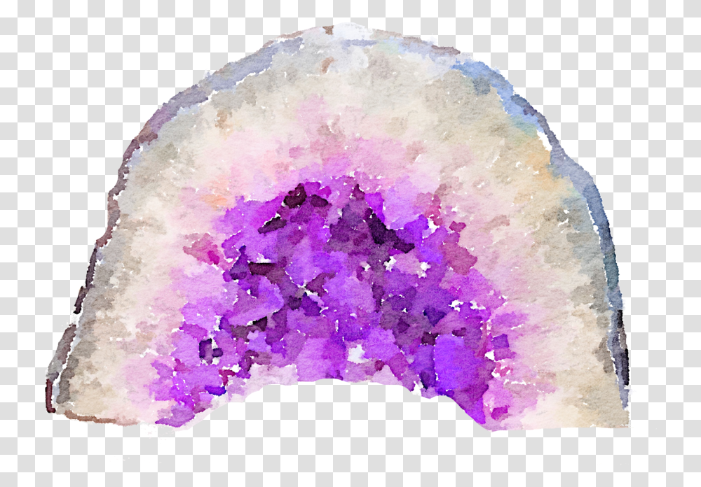 Geode Watercolor, Ornament, Crystal, Accessories, Accessory Transparent Png