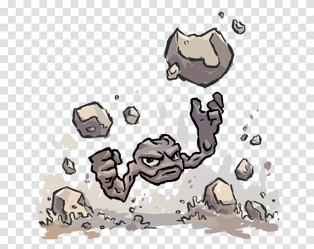 Geodude Used Rock Throw And Wide Rock Throw Pokemon, Poster, Advertisement, Person, Face Transparent Png