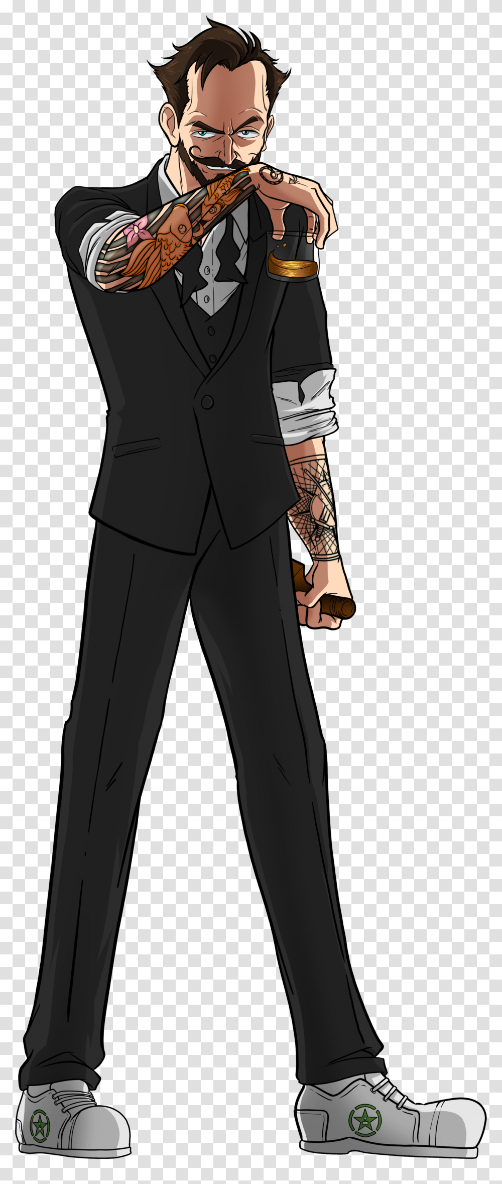 Geoff Ramsey Gta Character, Suit, Overcoat, Person Transparent Png