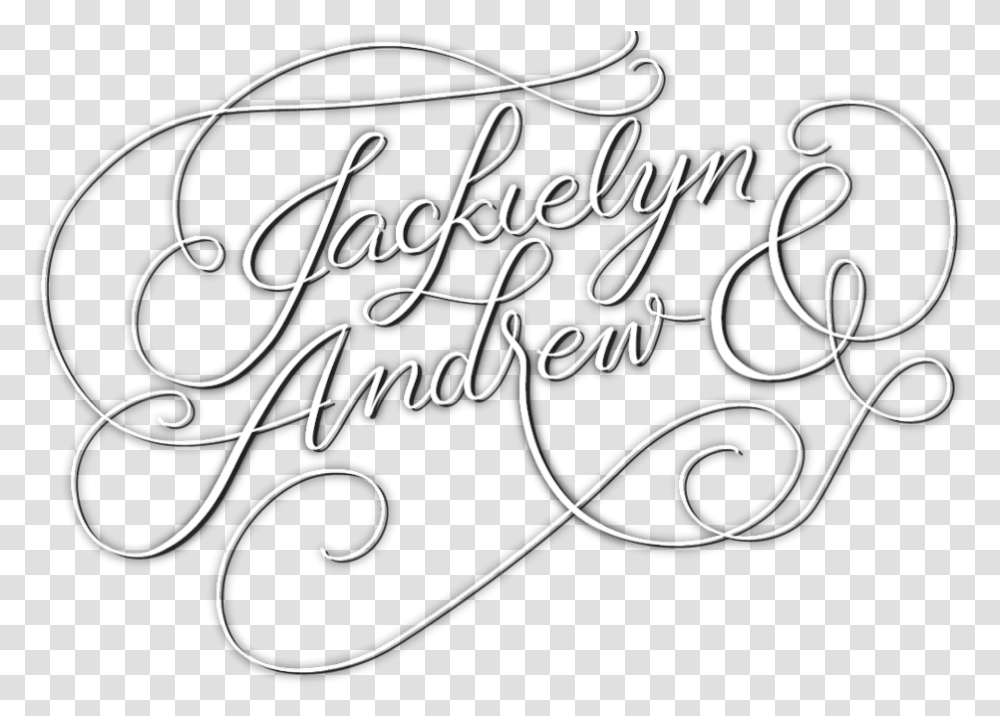Geofilter Jackielynandandrew Calligraphy, Handwriting, Letter, Label Transparent Png
