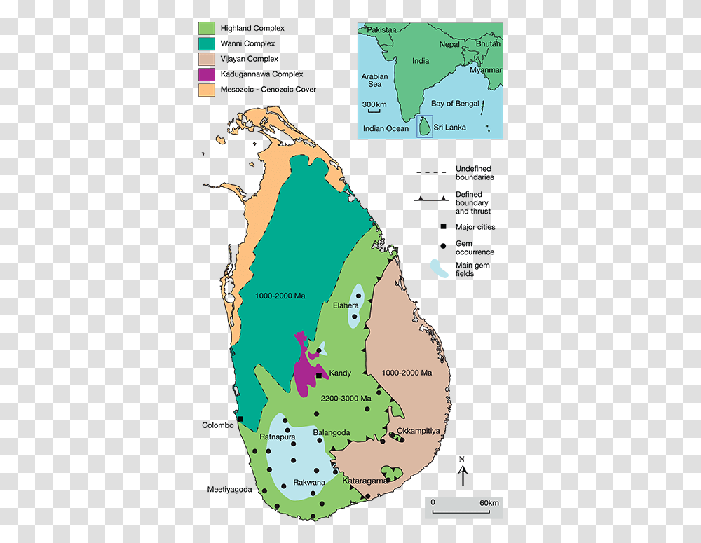 Geological Map Of Sri Lanka Geologic Map Sri Lanka, Land, Outdoors, Nature, Poster Transparent Png