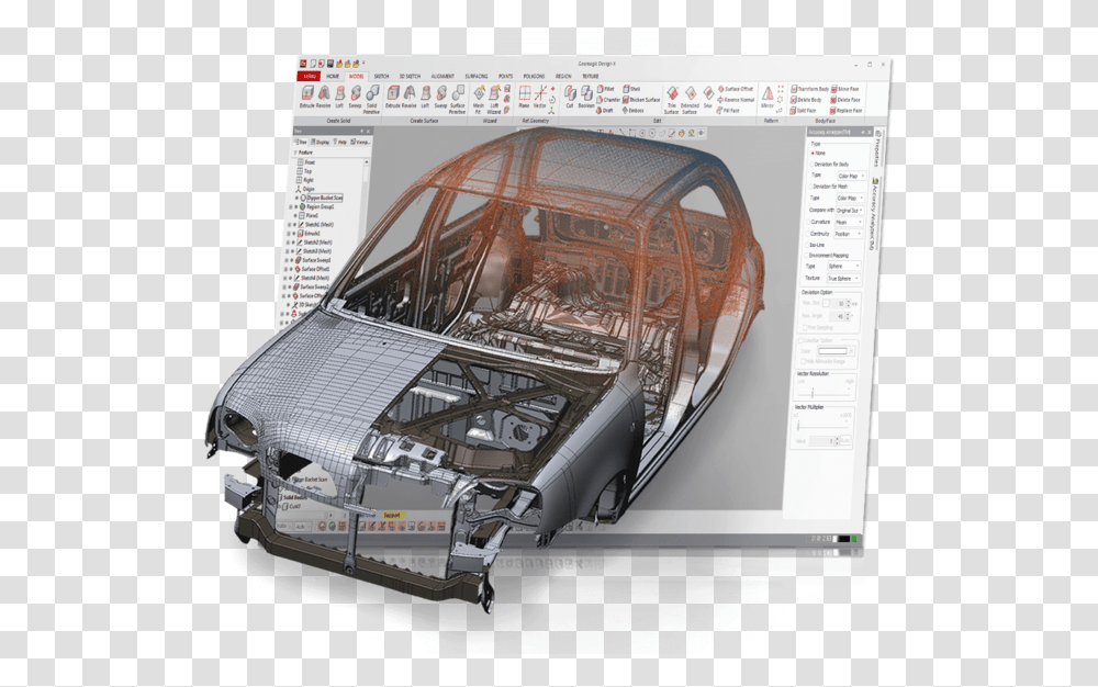 Geomagic Design X Reverse Engineering And 3d Scanning Geomagic For Solidworks Banner, Machine, Motor, Car, Vehicle Transparent Png