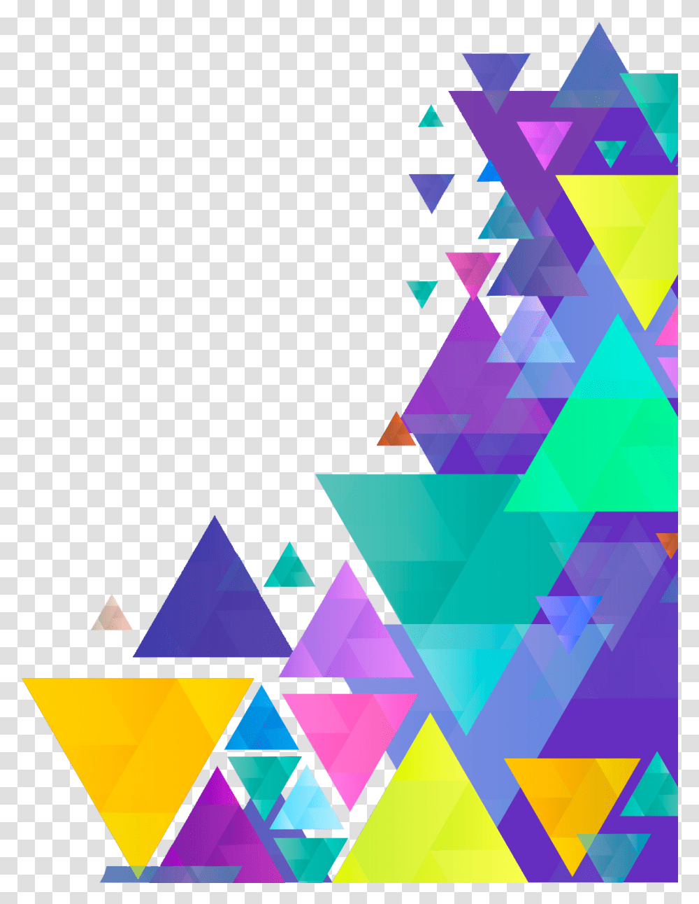 Geometric Border Design, Triangle, Modern Art Transparent Png