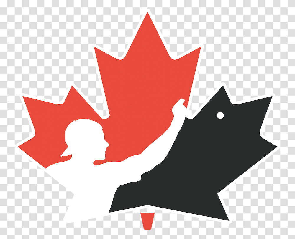 Geometric Canadian Maple Leaf, Plant, Tree, Person, Human Transparent Png