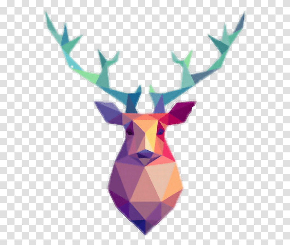 Geometric Deer Christmas Geometric Deer Transparent Png