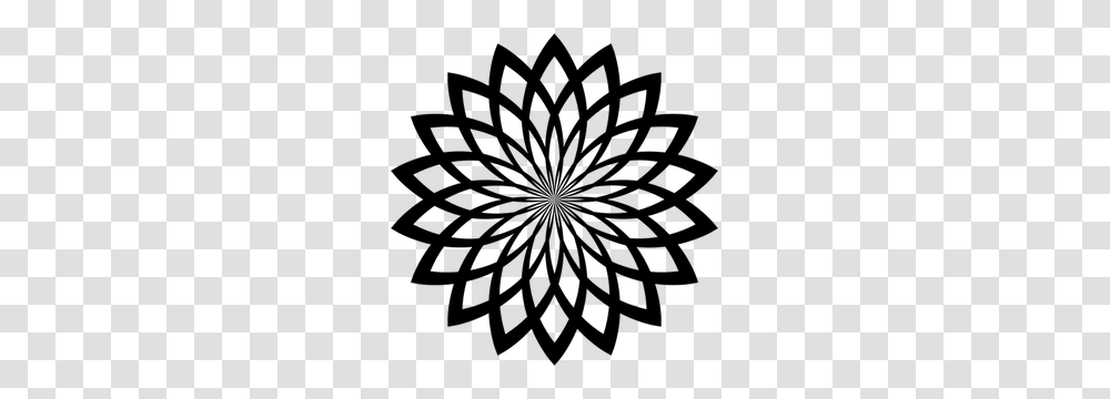 Geometric Flower Clip Art, Gray, World Of Warcraft Transparent Png