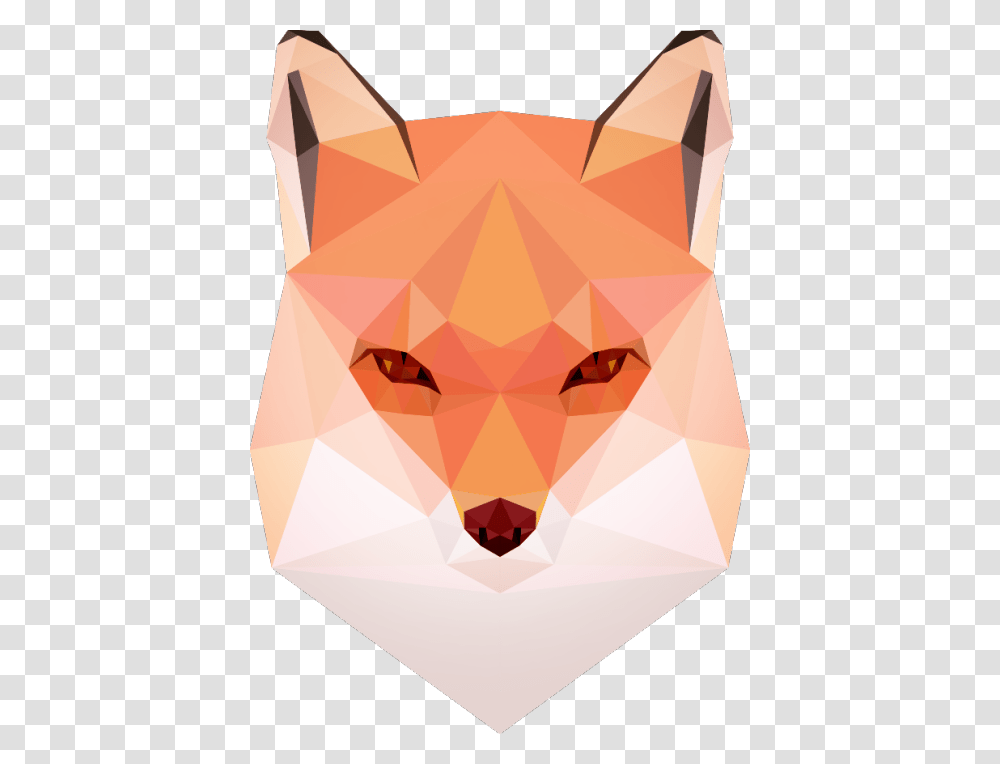 Geometric Fox Art Low Poly Fox Face, Rug, Piggy Bank Transparent Png