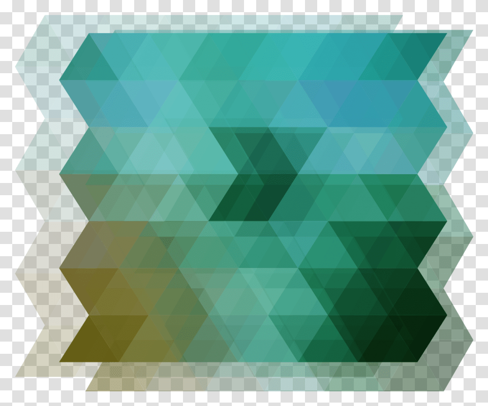 Geometric Geometric Shape Collage, Green, Texture, Rug Transparent Png