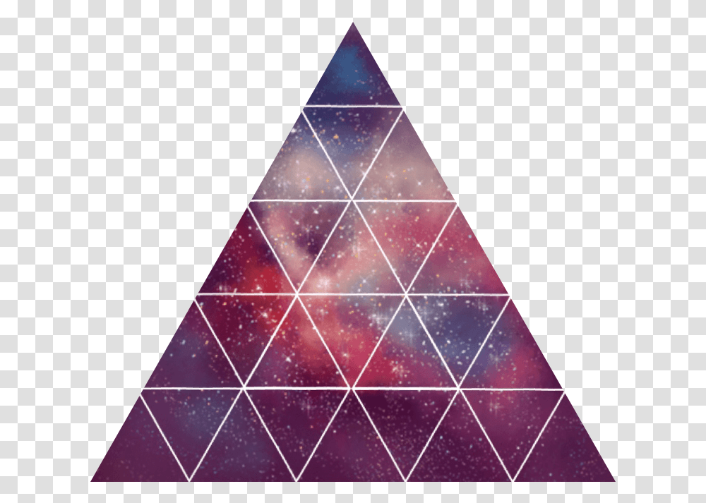 Geometric Geometricstickers Triangles Shapes Galaxy Spa Galaxy Triangle, Solar Panels, Electrical Device, Plant Transparent Png