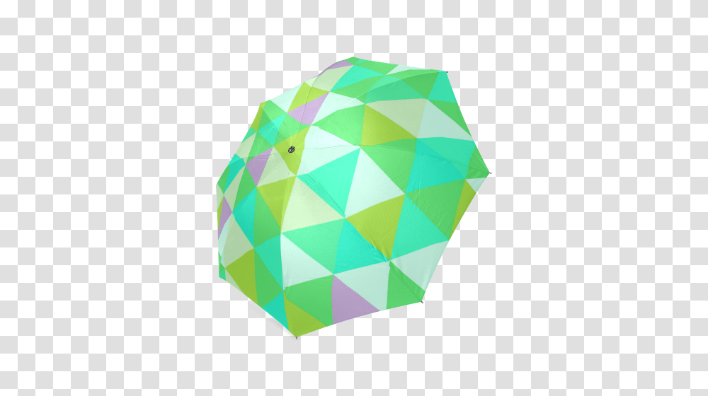 Geometric Green Triangle Pattern Foldable Umbrella Id, Sphere, Diamond, Gemstone, Jewelry Transparent Png