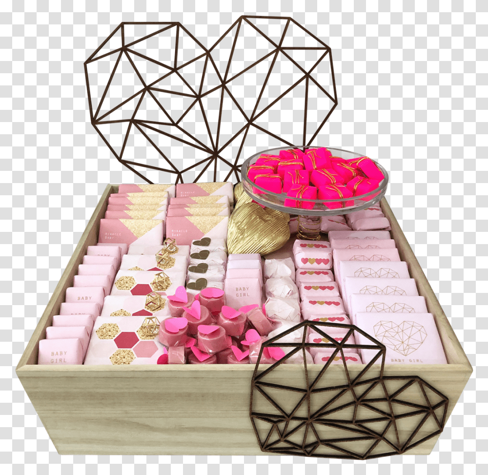 Geometric Heart Box, Treasure, Birthday Cake, Dessert, Food Transparent Png