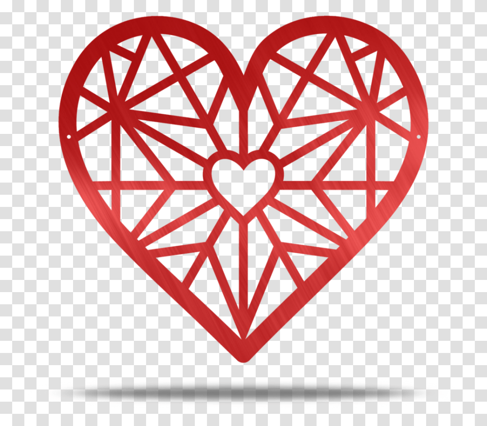 Geometric Heart Metal Wall Decor Geometric Heart Pattern Wall Art, Dynamite, Bomb, Weapon, Weaponry Transparent Png