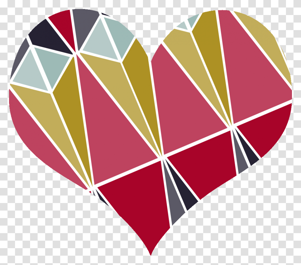 Geometric Heart Printable Free, Balloon, Kite, Toy, Pattern Transparent Png