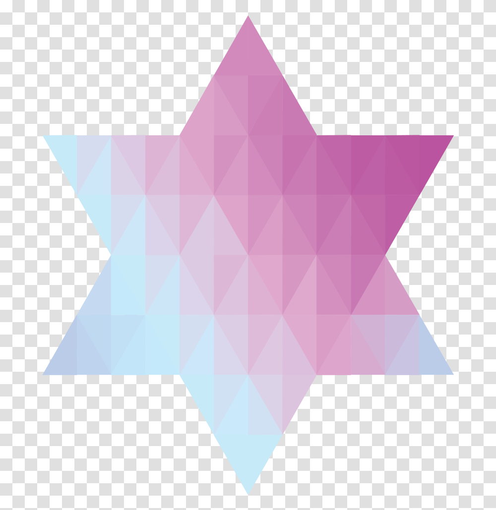 Geometric Jewish Star Of David Vi Triangle, Star Symbol, Diamond, Gemstone Transparent Png