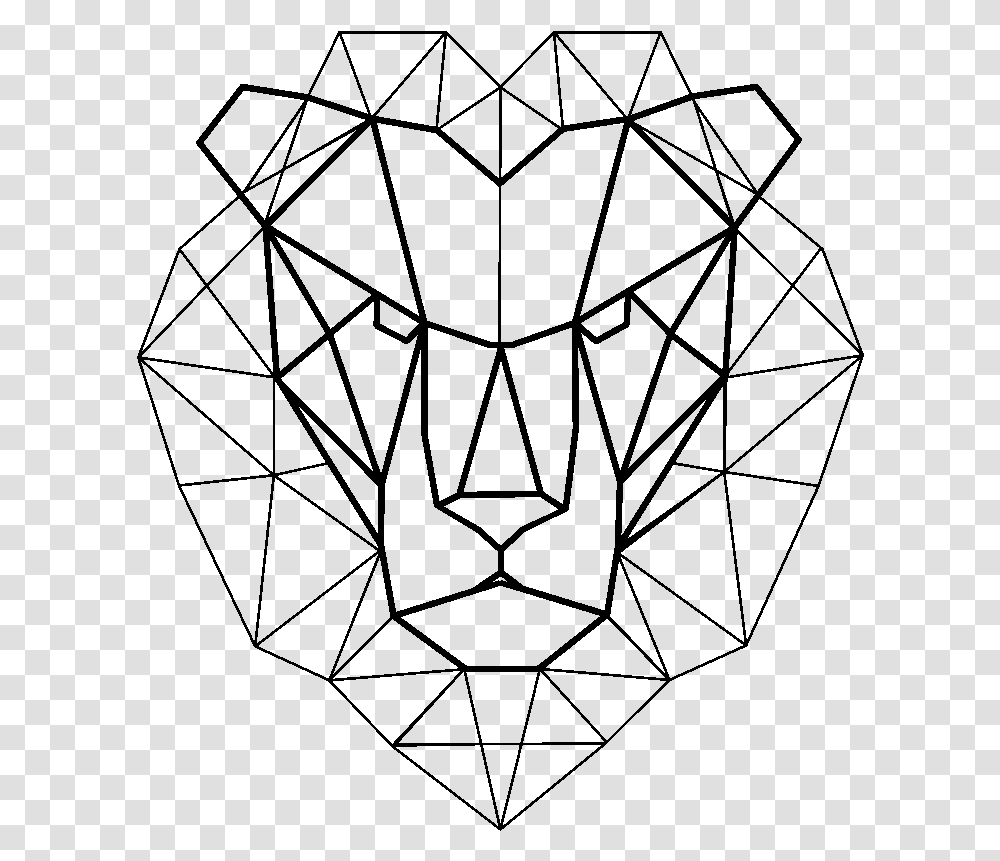 Geometric Lion Head Vector, Gray, World Of Warcraft Transparent Png