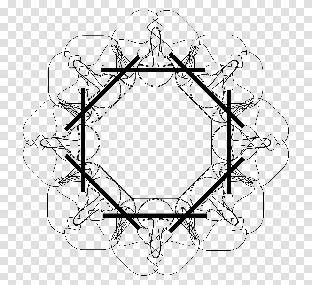 Geometric Motif 3 Outline Svg Clip Arts Rub El Hizb, Gray, World Of Warcraft Transparent Png