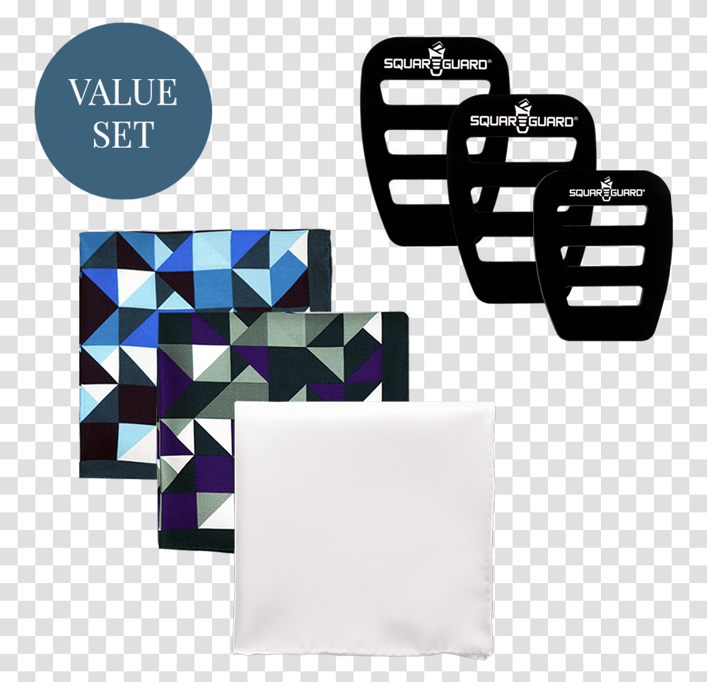 Geometric Pocket Square Set Handkerchief, Paper, Flyer, Poster Transparent Png