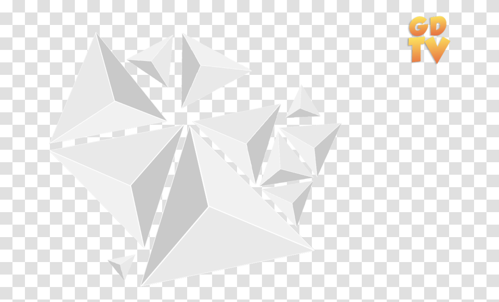 Geometric Shape Image Geometric Pattern, Triangle, Paper, Origami Transparent Png