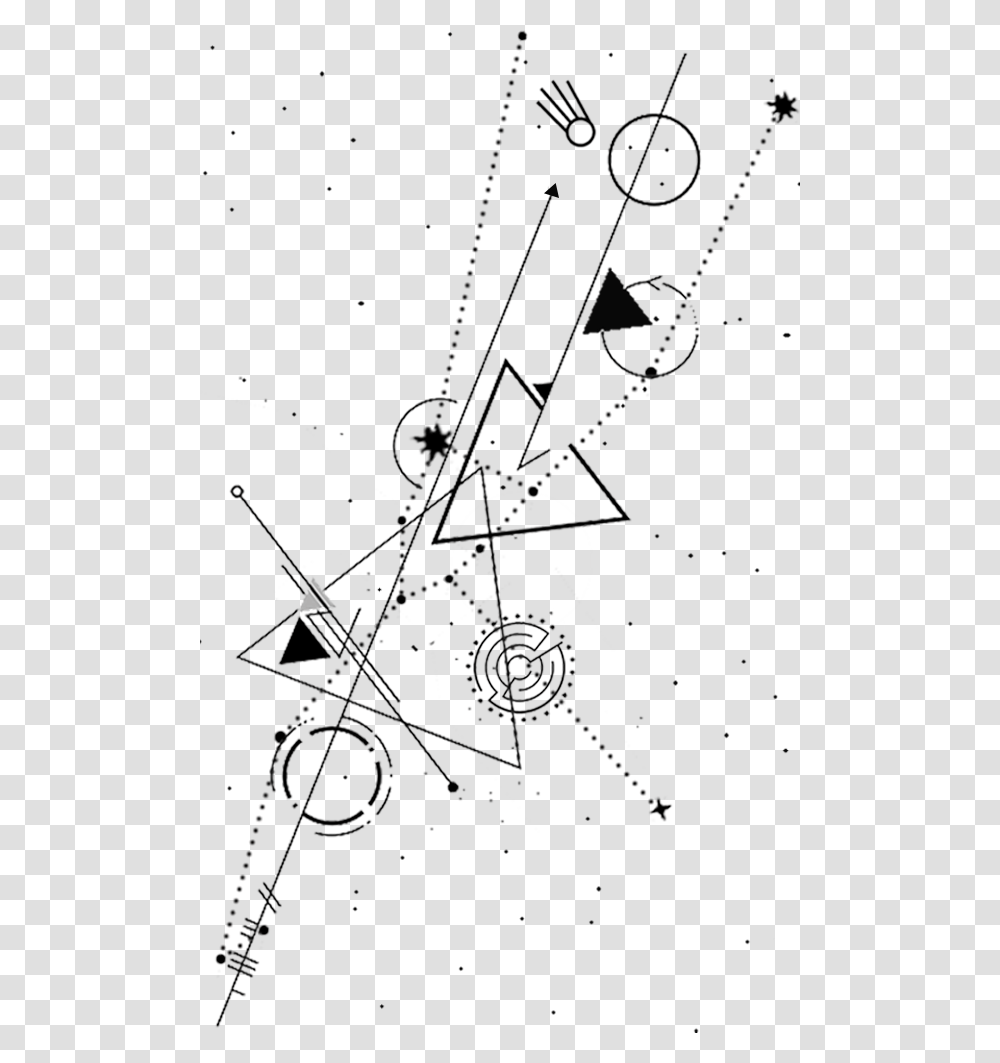 Geometric Taurus Constellation Tattoo, Person, Engine, Motor, Machine Transparent Png