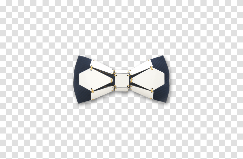 Geometry Bee In Gold Line Blue White Bow Tie Unique Bow Ties, Accessories, Accessory, Belt, Necktie Transparent Png