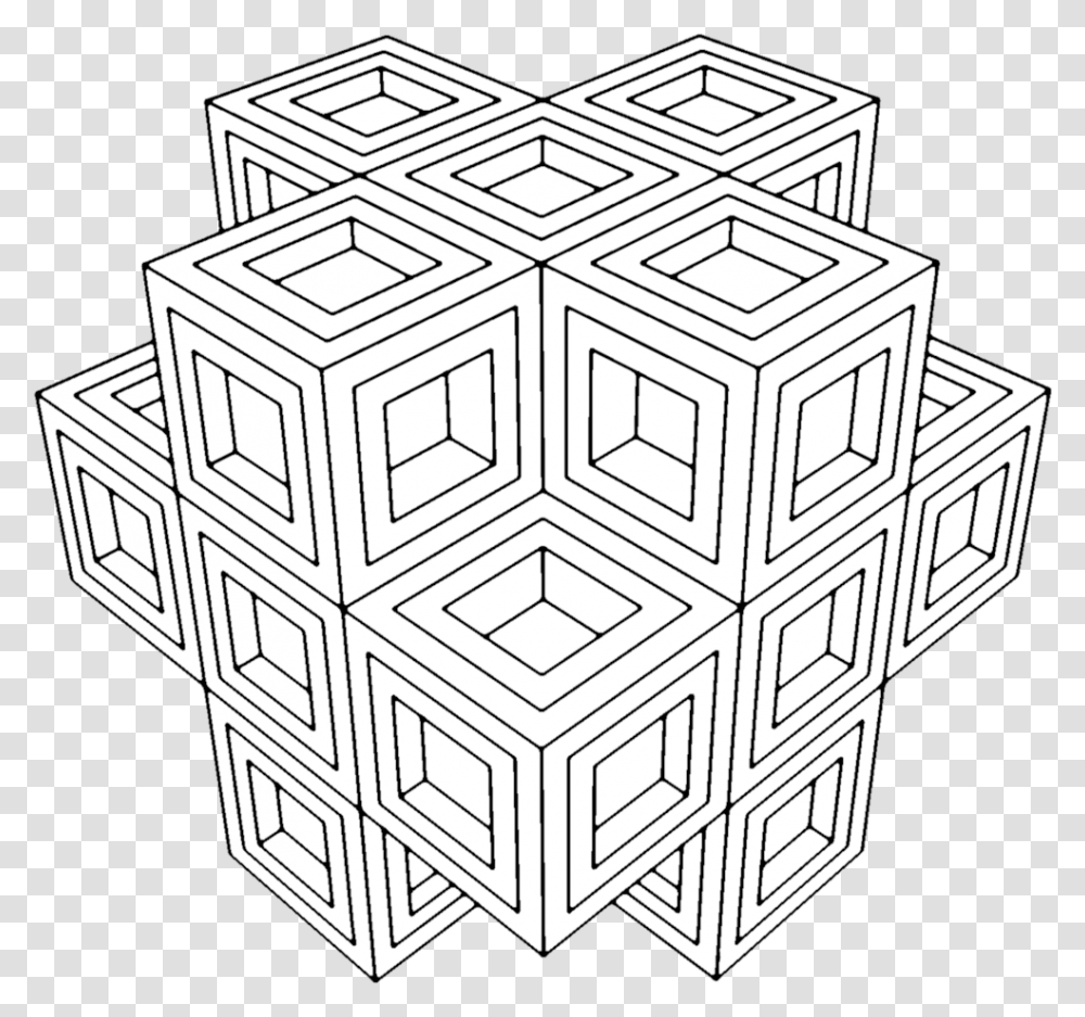 Geometry Coloring Pages Coloring For Grown Ups Geometric Coloring Pages, Maze, Labyrinth, Pattern, Grenade Transparent Png