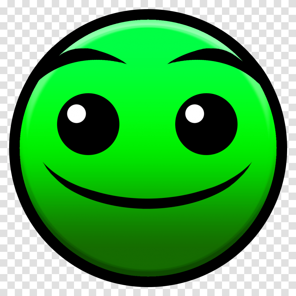 Geometry Dash 4 Image Normal Difficulty Geometry Dash, Green, Sphere, Symbol, Ball Transparent Png