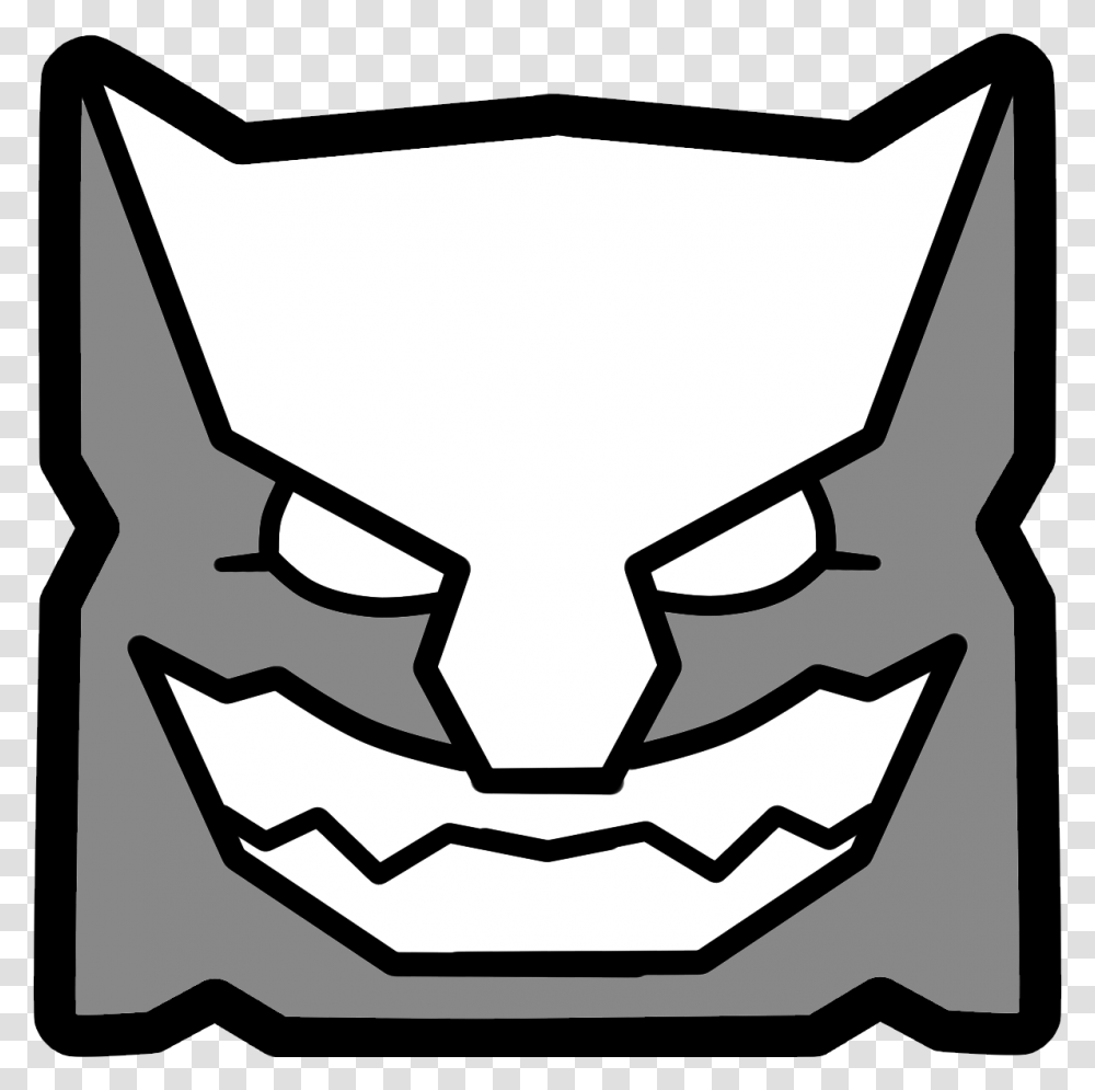 Geometry Dash Icon, Stencil, Recycling Symbol, Lawn Mower Transparent Png