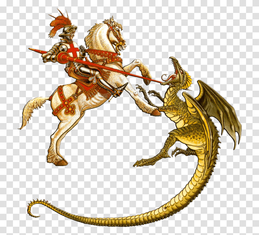 George And The Dragon Clipart Logo Saint George And The Dragon, Knight, Figurine Transparent Png