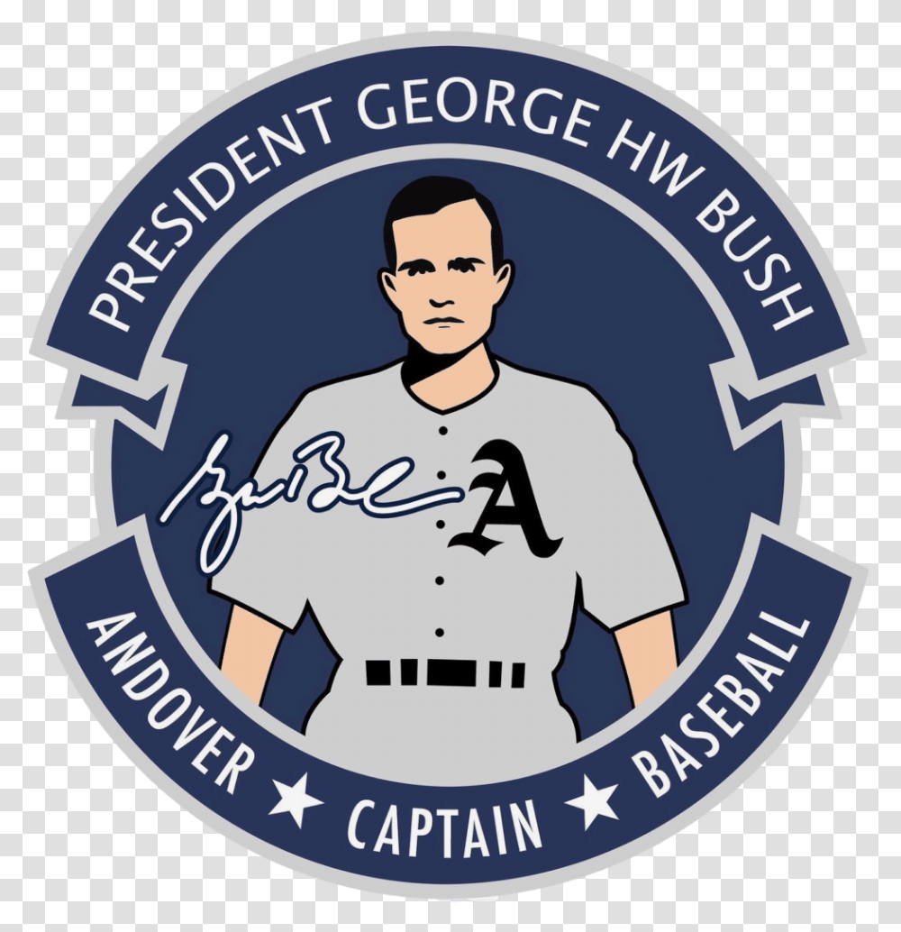 George Bush Andover Baseball Patch, Logo, Label Transparent Png