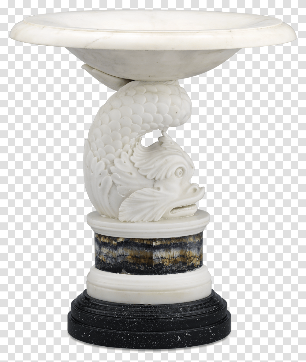 George Iii Marble And Blue John Dolphin Tazza Statue, Wedding Cake, Dessert, Food, Sculpture Transparent Png