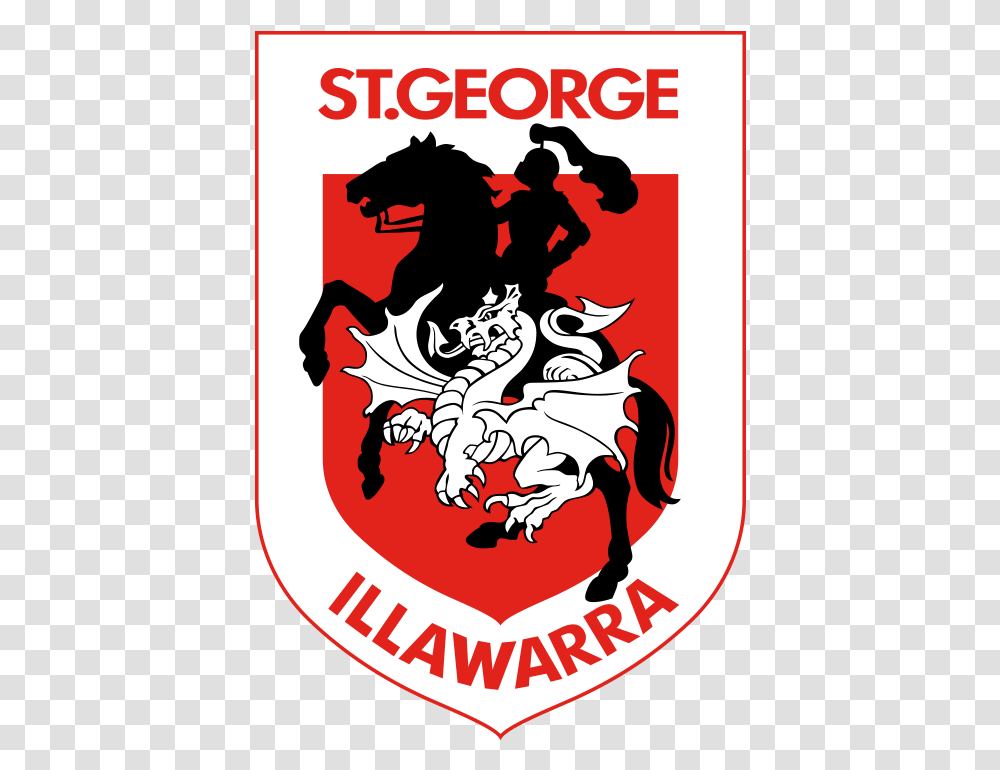 George Illawarra Dragons Logo, Armor, Shield, Poster, Advertisement Transparent Png