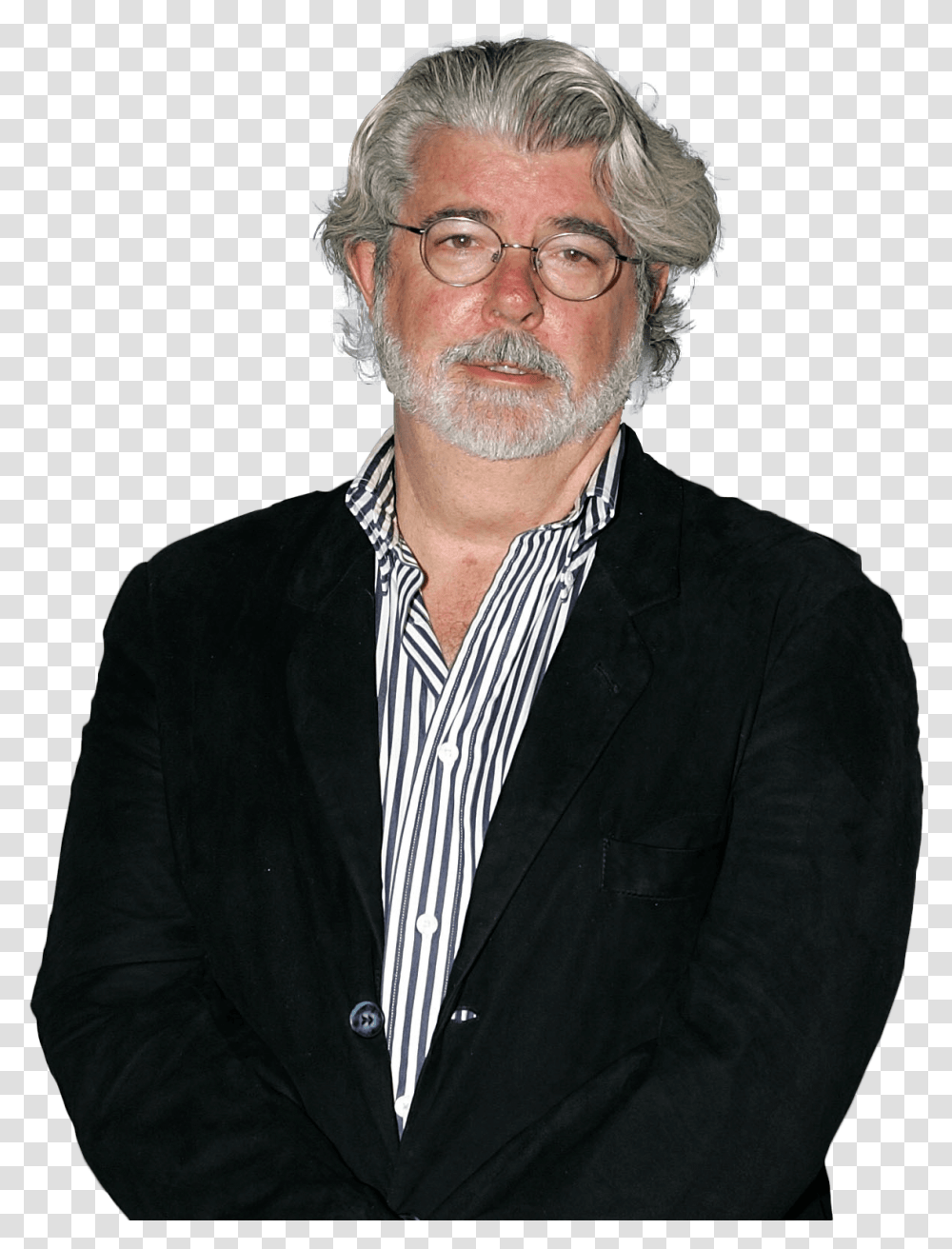 George Lucas Star Wars Download George Lucas No Background, Person, Face, Suit, Overcoat Transparent Png