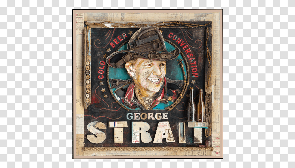 George Strait Cold Beer Conversation Album Cover Magnet George Strait Cold Beer Conversation, Person, Human, Painting Transparent Png