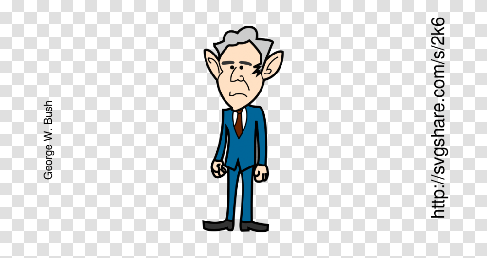George W Bush, Person, Human, Word, Performer Transparent Png