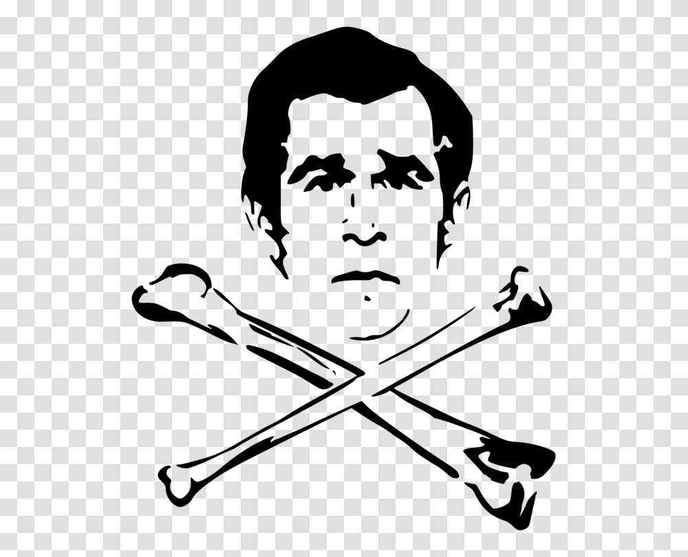 George W Bush President Of The United States Stencil Art Free, Gray, World Of Warcraft Transparent Png