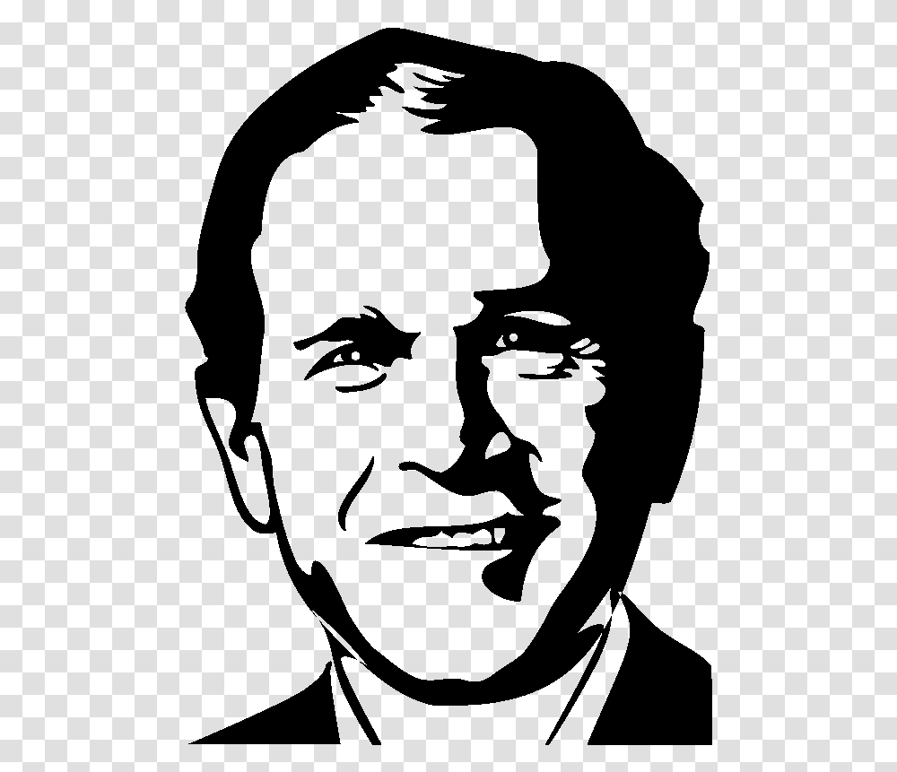 George W Bush Stencil, Gray, World Of Warcraft Transparent Png