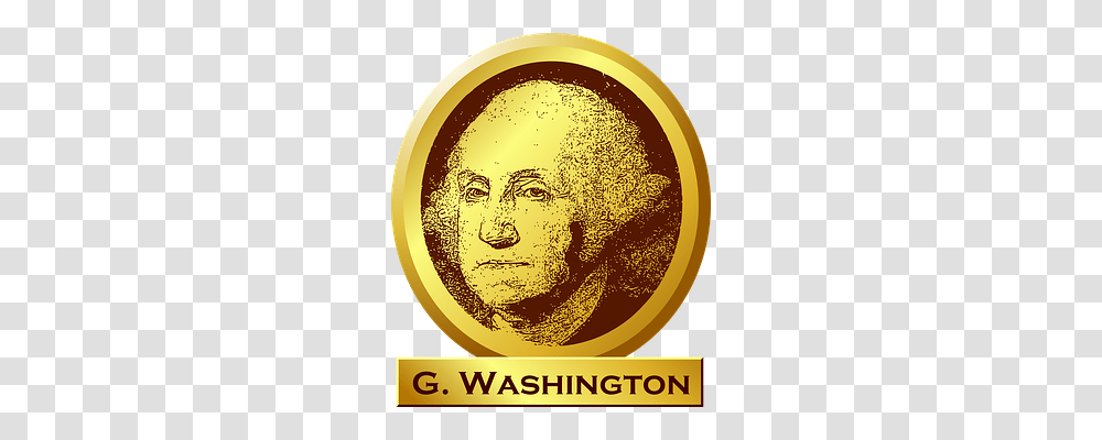 George Washington Person, Outdoors, Gold, Coin Transparent Png