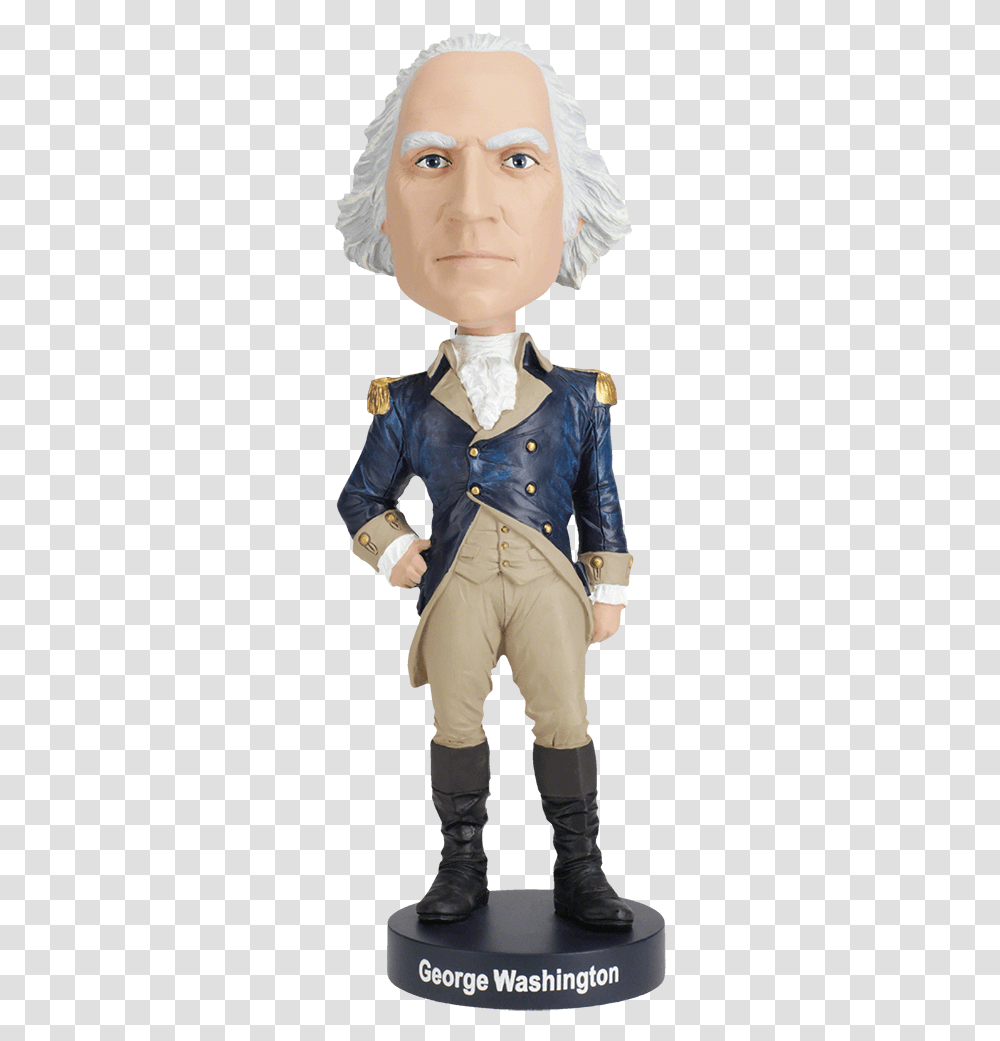 George Washington Bobblehead Royal Bobbles George Washington, Person, Coat, Jacket Transparent Png