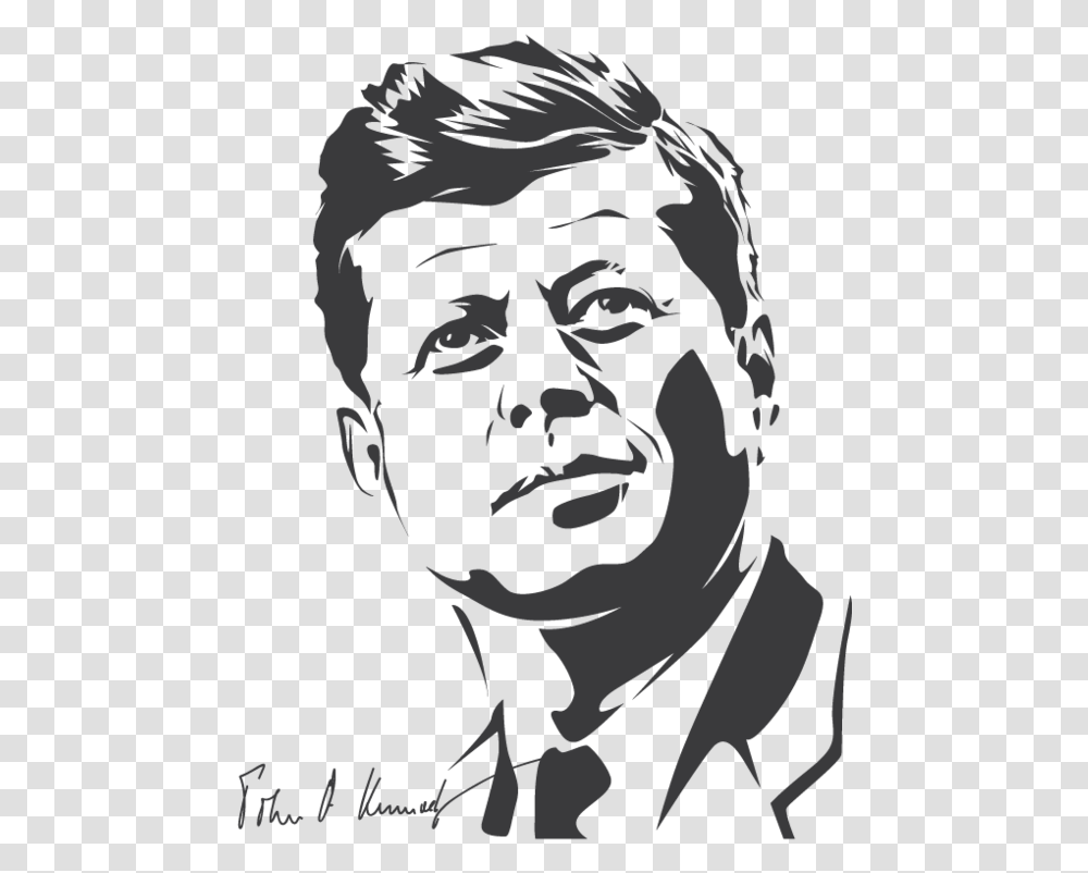 George Washington Clipart Black And White John F Kennedy, Face, Person, Human, Head Transparent Png